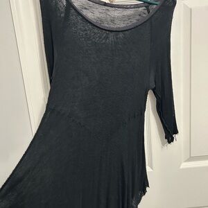 Free People Black Sheer Maxi Dress